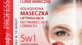 SOS Kolagenowa Maseczka Liftingująca do twarzy, szyi i dekoltu 5 w 1 Eveline C LIFESTYLE, Uroda - Do skóry dojrzałej, suchej i wrażliwej.