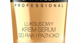 Eveline Cosmetics Luksusowy krem + serum do rąk i paznokci Argan&Vanilla LIFESTYLE, Uroda - Innowacyjna formuła Luksusowego kremu+ serum do rąk i paznokci Argan & Vanilla zwalcza siedem najważniejszych problemów skóry dłoni i paznokci. Błyskawicznie przynosi ulgę nawet najbardziej suchej skórze, a ciepły aromat wanilii zapewnia skórze chwile odprężenia i relaksu.