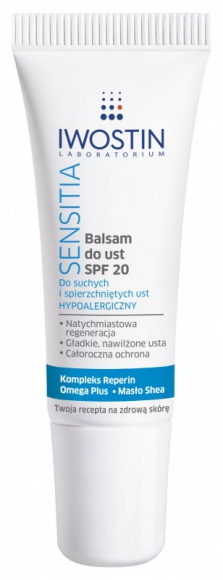 Balsam do ust SPF 20 Iwostin Sensitia – zdrowe i piękne usta zimą