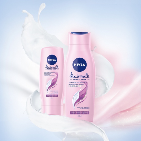 Uwolnij blask z nową wygładzającą mgiełką NIVEA Hairmilk Natural Shine