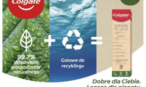 Nowa pasta Colgate Smile for Good w tubce nadającej się w pełni do recyclingu